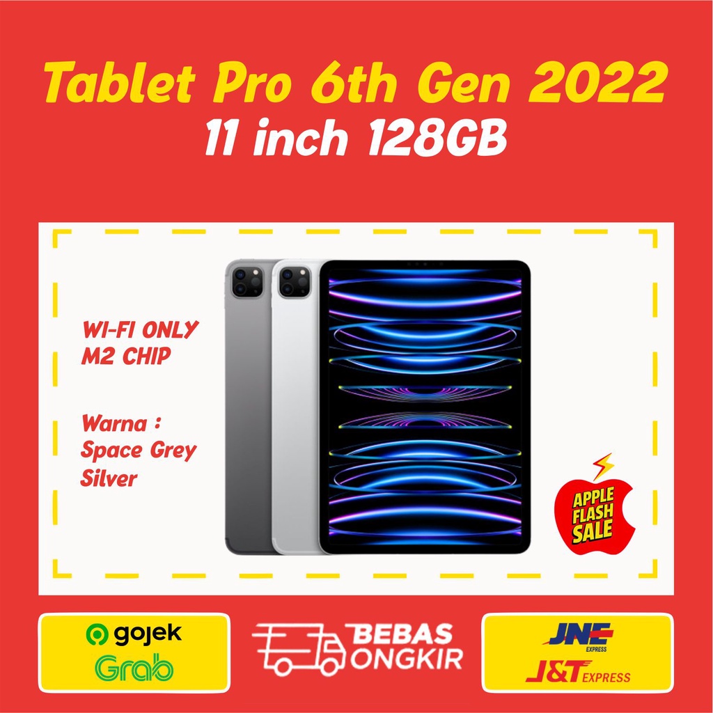 Jual New Ipad Pro Gen 6 2022 11 Inch M2 128gb 256gb 512gb Wifi Only