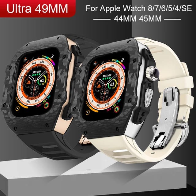 AppleWatch Case Racing Carbon 44.45 時計-