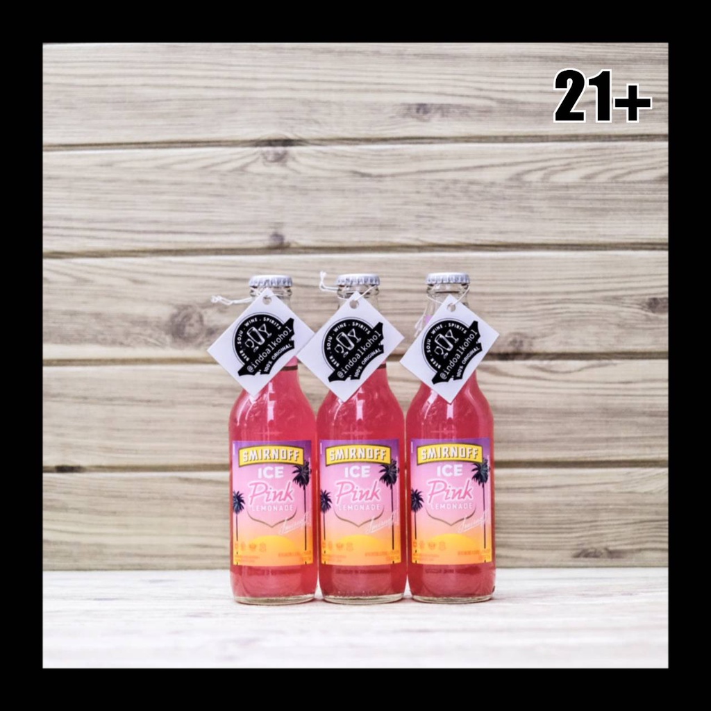Jual Paket 3 Beer Smirnoff Ice Pint Pink Lemonade 275ml - Bir Botol ...