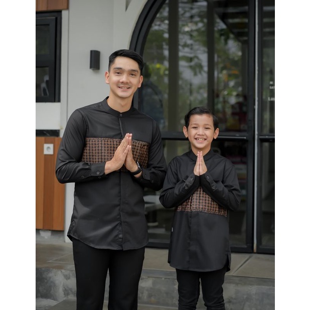 Jual kemeja koko couple anak dan ayah pakaian muslim pria marajo