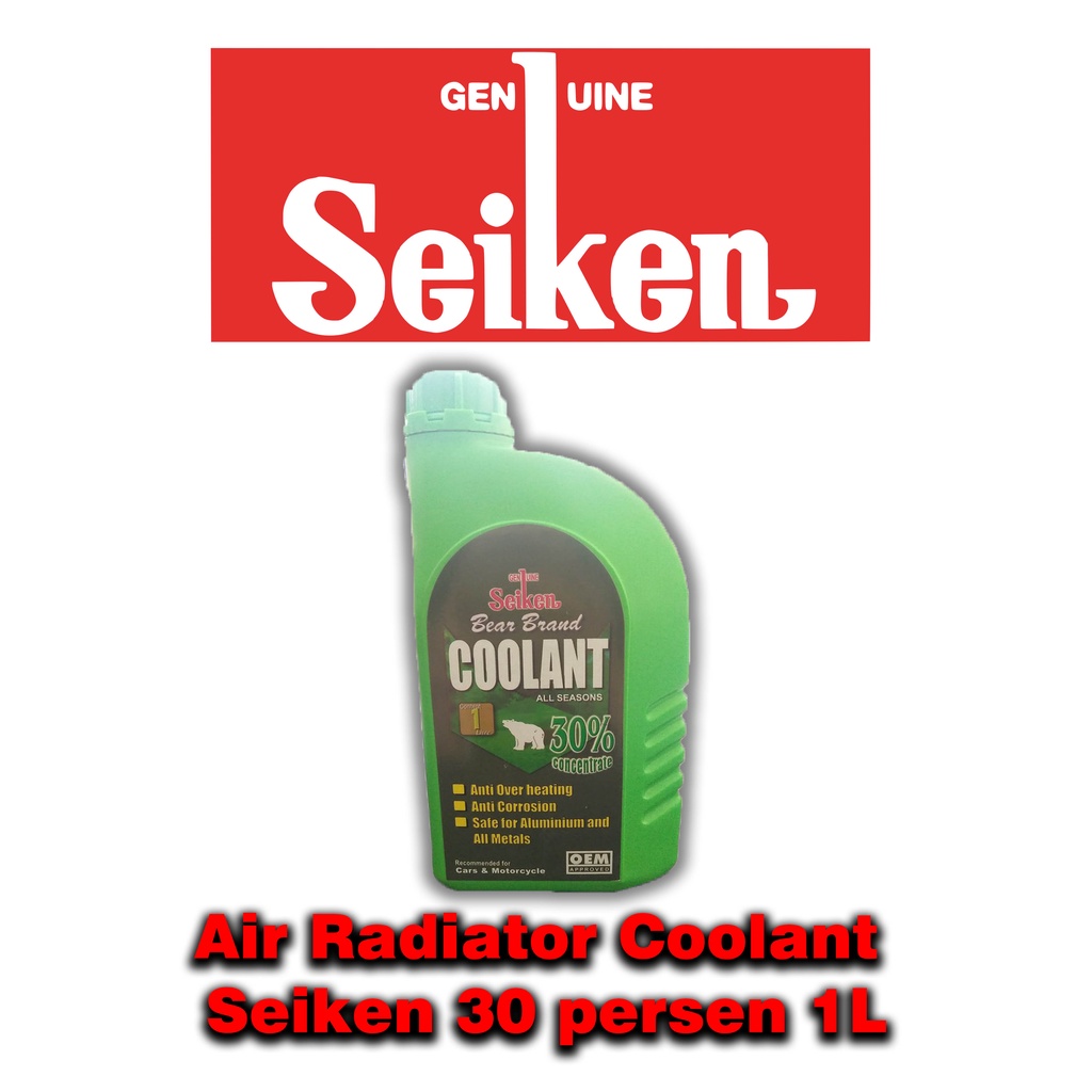 Jual Air Radiator Coolant Seiken 30 persen 1L 14076 | Shopee Indonesia