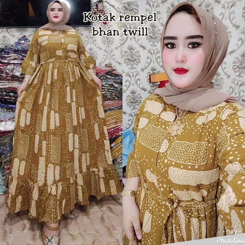 gamis jumbo ld 120 motif beras