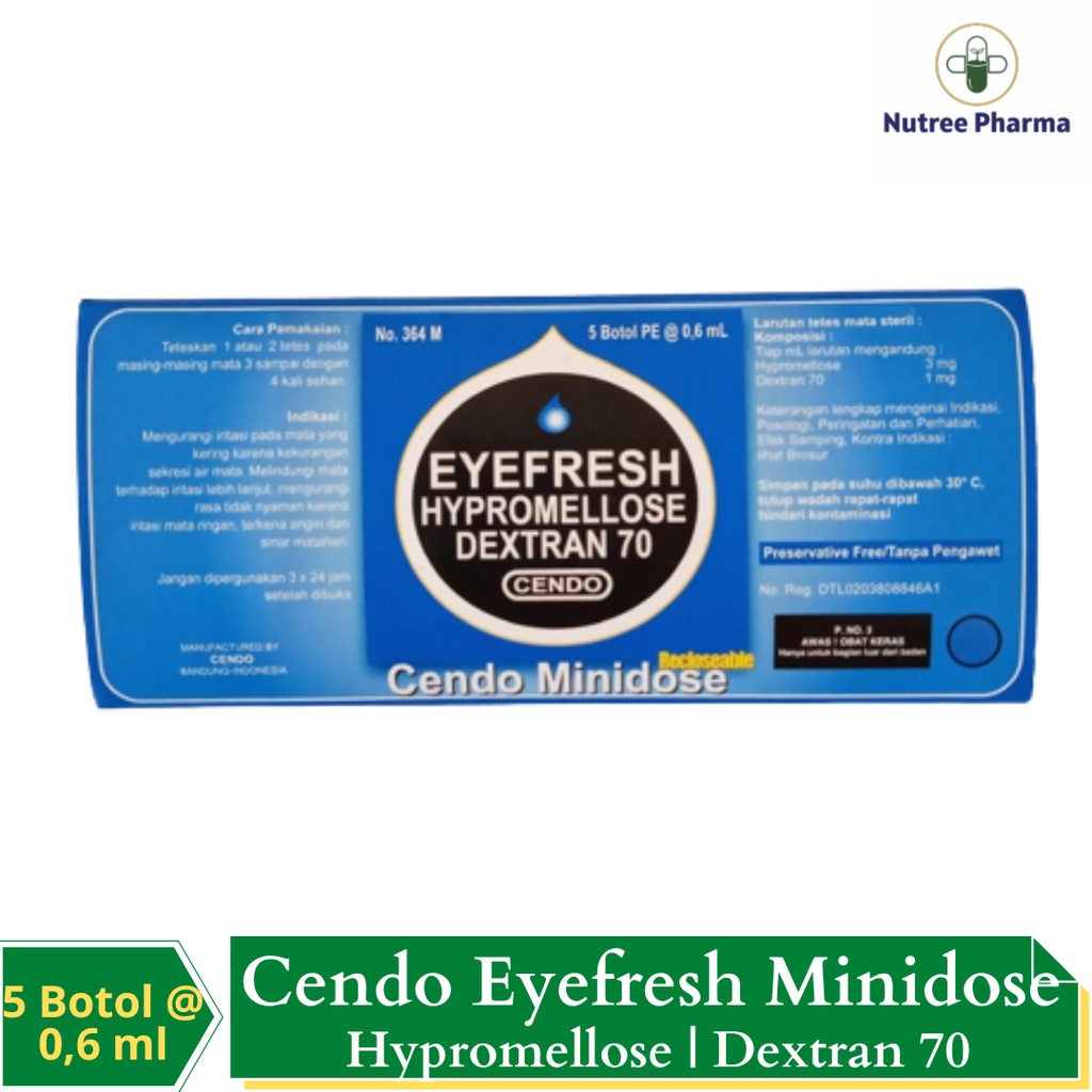 Jual Cendo Eyefresh Mini Dose Ml Obat Tetes Mata Iritasi Ringan Isi Botol Shopee