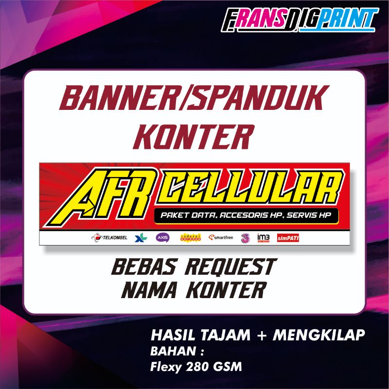 Jual Spanduk Konter Banner Konter Banner Pulsa | Shopee Indonesia