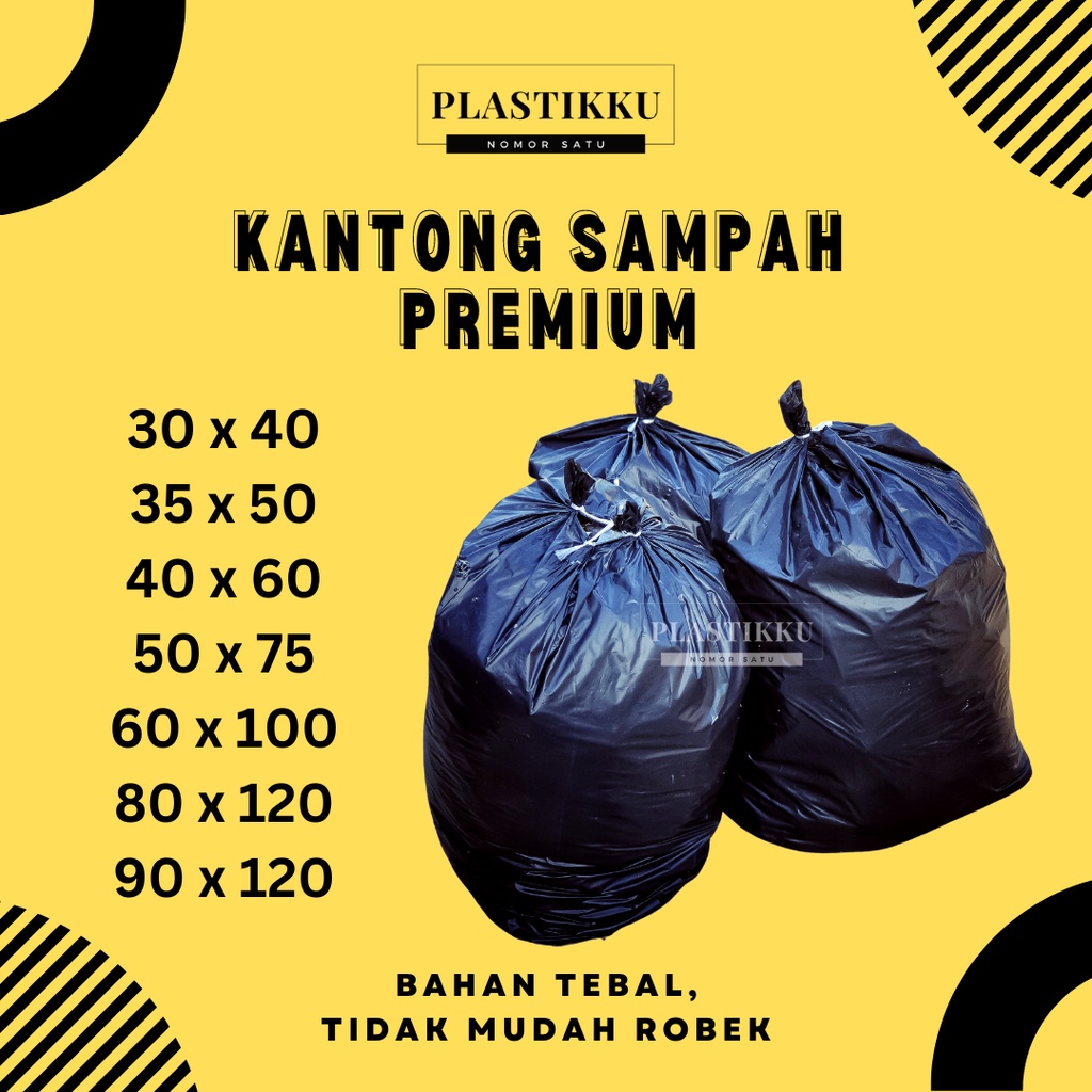 Jual Plastik Packing Kantong Sampah Glossy Trash Bag Hdpe Ukuran 30x40 35x50 40x60 50x75 60x100 9977