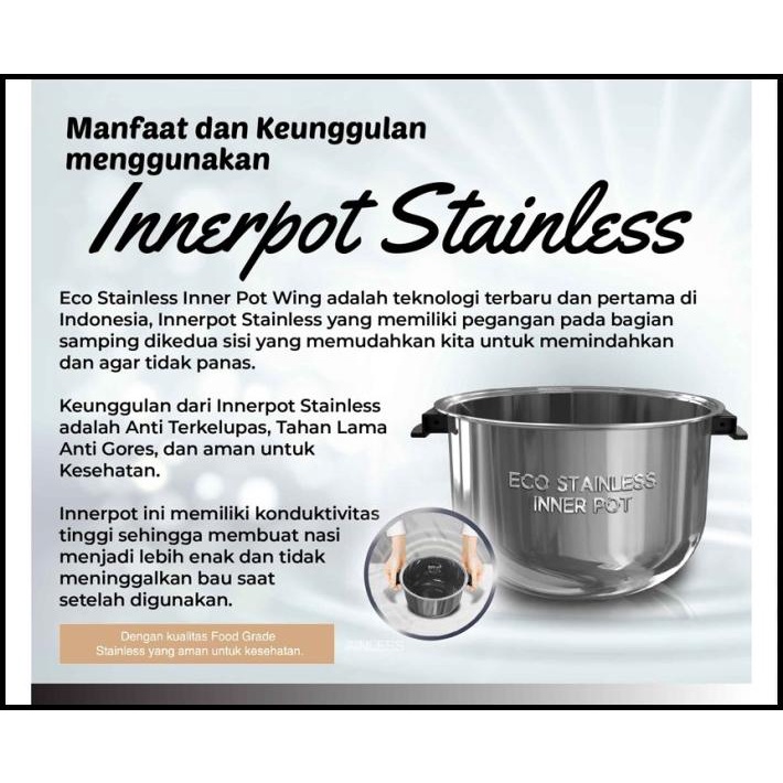 Jual Yongma Smc4053 Magic Com Rice Cooker 2 Liter Stainless Steel Smc 4053 Shopee Indonesia