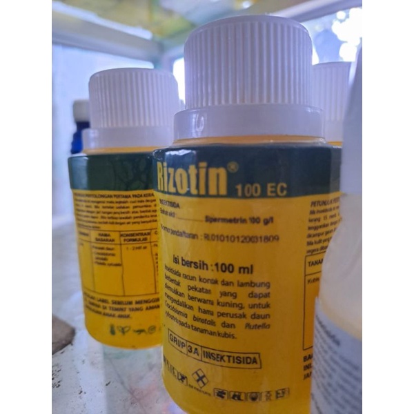 Jual Insektisida Rizotin 100EC kemasan botol 100 ml / pengendali hama ...