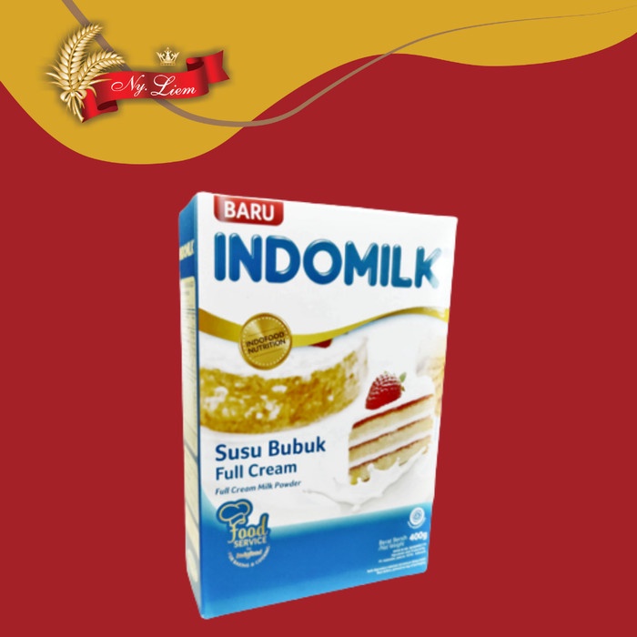 Jual INDOMILK Susu Bubuk Full Cream Baking 400 Gram | Shopee Indonesia