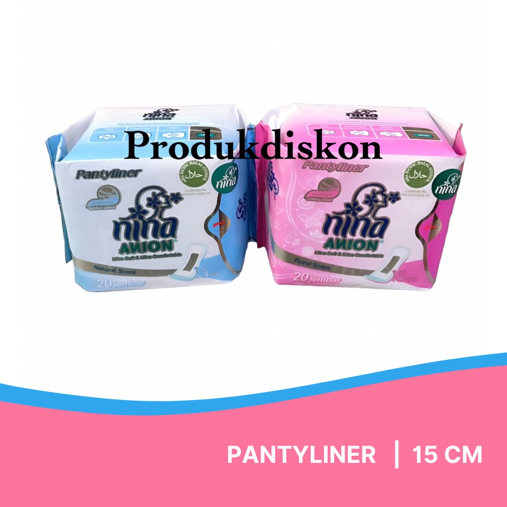 Jual NINA ANION Pantyliner 15cm 20s | Shopee Indonesia