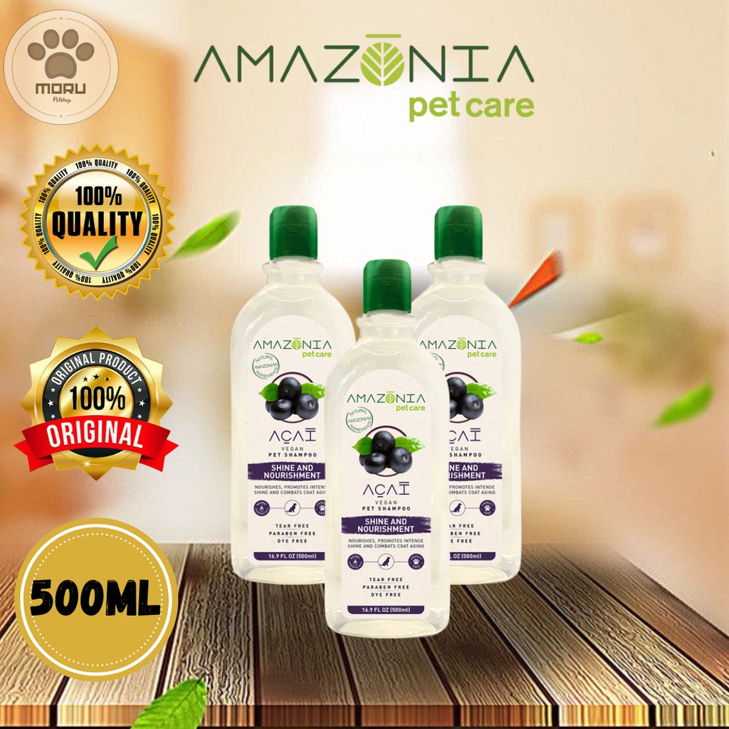 Jual Amazonia Pet Care Acai dog Shampoo Anjing 500ml Shopee Indonesia