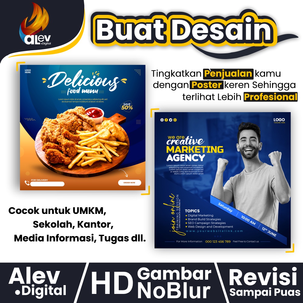 Jual Profesional Desain Jasa Desain Desain Grafis Poster Flyer Kartu Nama Banner 4848