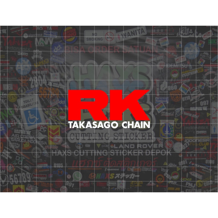 Jual Cutting Sticker RK Takasago Ukuran 6 Cm Untuk Motor Mobil | Shopee ...