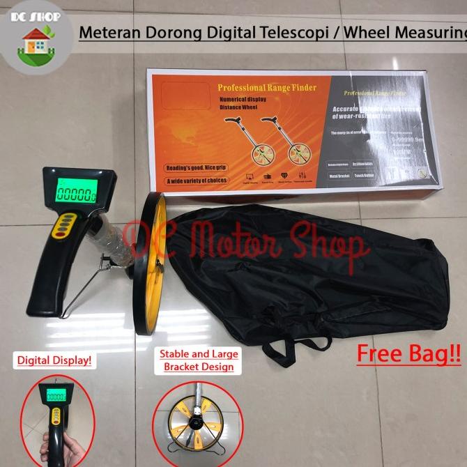 Jual Meteran Dorong Roda Display DIGITAL Telescopic / Measuring Wheel ...