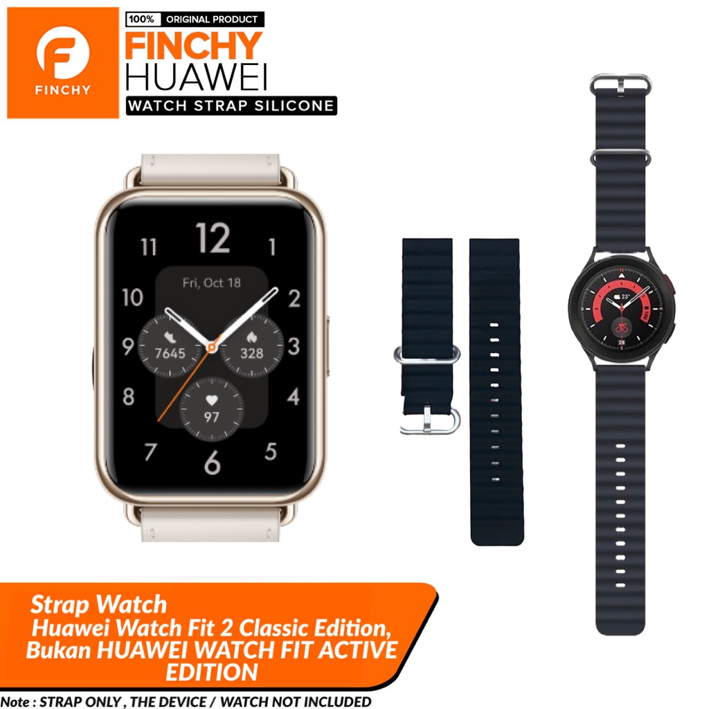 Jual Finchy Ocean Strap Huawei Watch Fit 2 Classic Edition Replacement Silicone Wristband Rubber