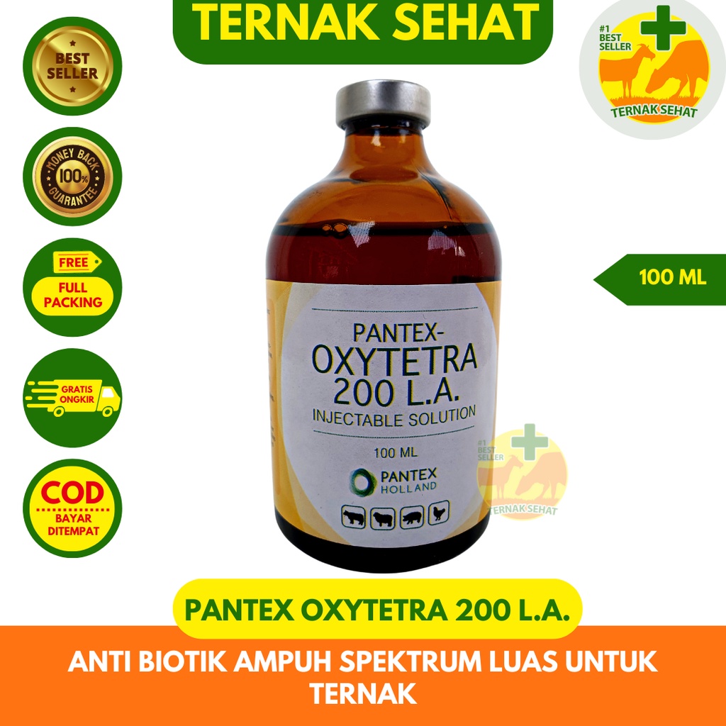 Jual PANTEX OXYTETRA 200 LA 100ml - Anti Biotik Pencernaan Dan ...