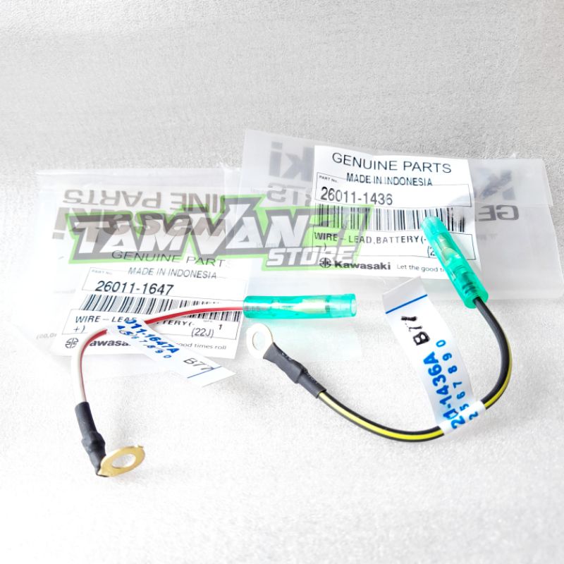 Jual SEPASANG KABEL AKI NEGATIF POSITIF NINJA R DAN SS ORIGINAL