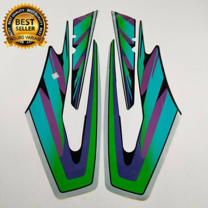 Jual Lis stiker striping RX king 1997 hijau lengkap seperti di gambar ...