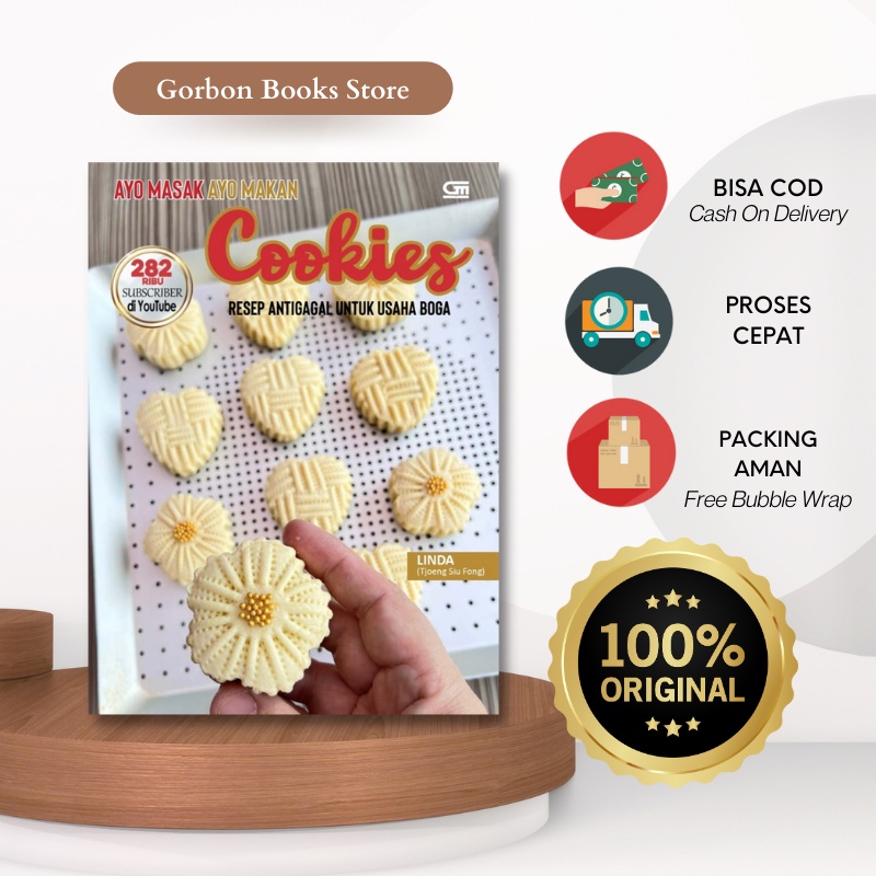 Jual Buku Cookies : Resep Antigagal Untuk Usaha Boga Linda (Tjoeng Siu ...