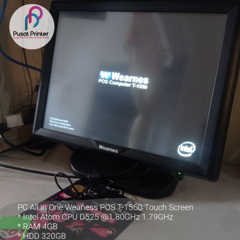 Jual PC All in One Wearnes POS T-1550 Touchscreen | Shopee Indonesia