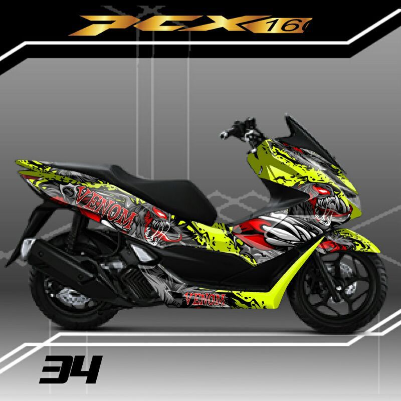 Jual Sticker Decal Variasi Honda Pcx New Full Body Motip Venom