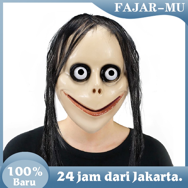 Jual Topeng Hantu Momo Halloween Seram Rumah Hantu Prank Cosplay Mask ...