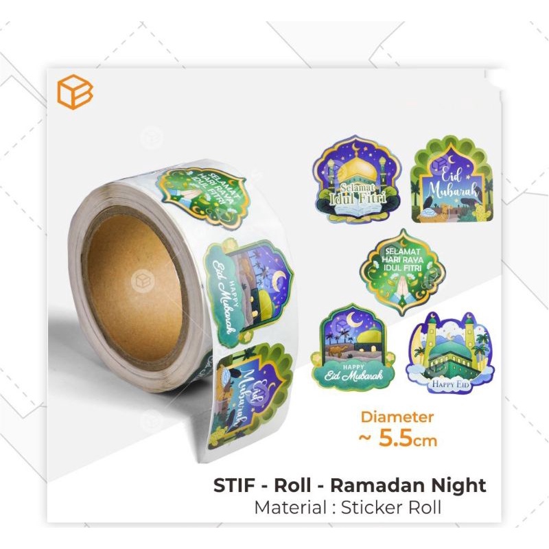 Jual Sticker Lebaran Cm Isi Pcs Ramadhan Night Shopee Indonesia