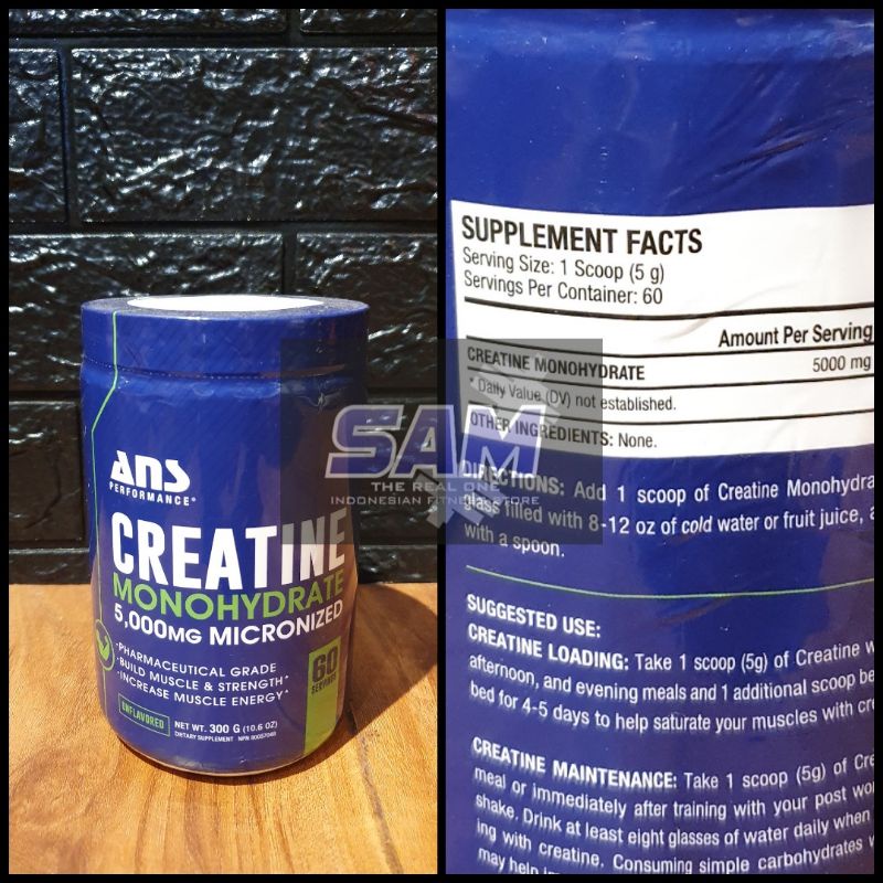 Jual Suplemen Fitness ANS Creatine 300 gram Malang | Shopee Indonesia