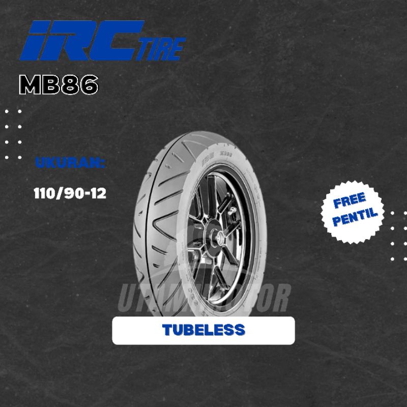 Jual BAN MOTOR IRC MB67 110/90-12 TUBELESS | Shopee Indonesia