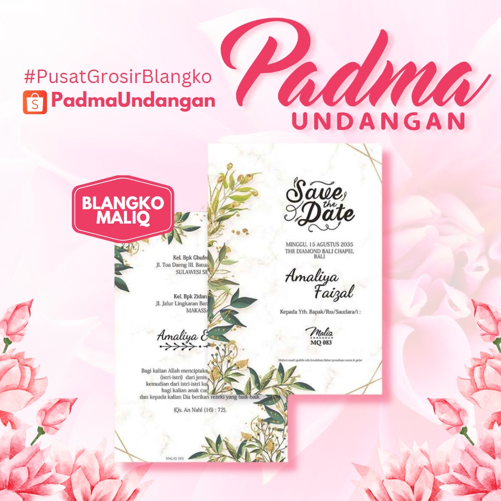 Jual Blangko Undangan Maliq Jual Pusat Grosir Blangko Kertas Kartu