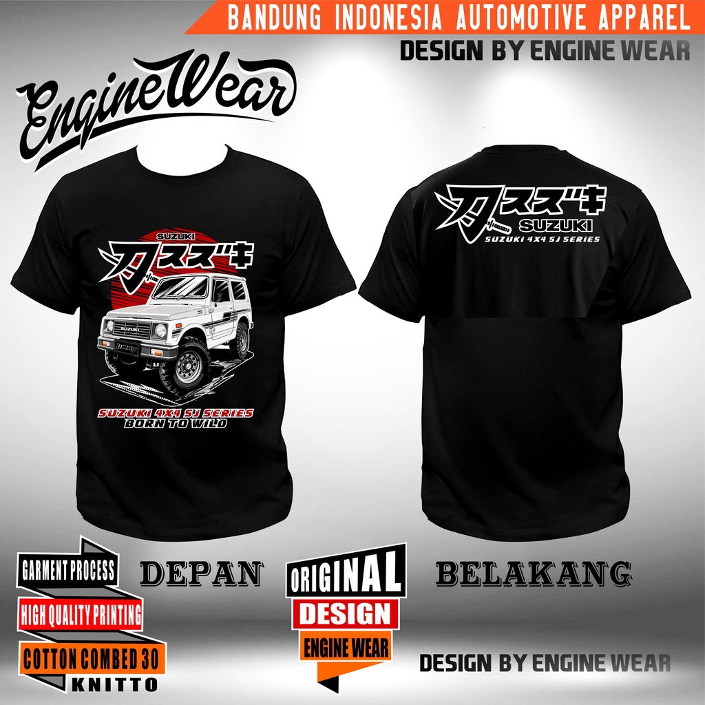 Jual Kaos Jimny SJ410 Kaos Suzuki Jimny Katana Jeep Offroad Tshirt