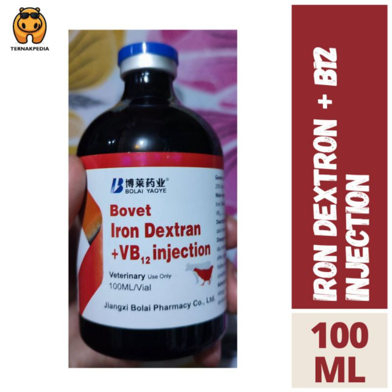 Jual Iron Dextran B12 Obat Injek Ternak Bovet Iron Dextran