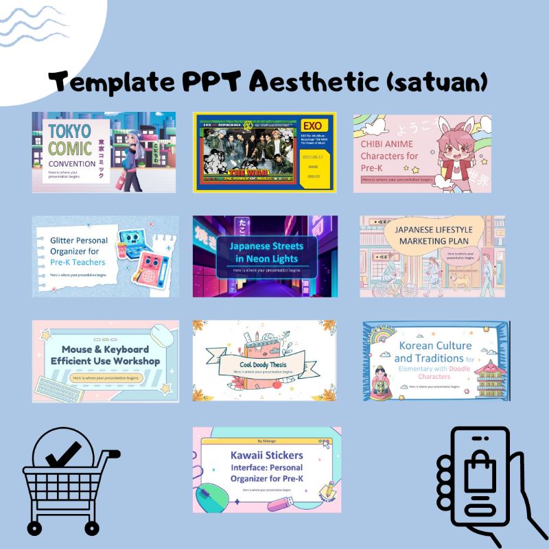 Jual Template PPT aesthetic (part 1) Shopee Indonesia