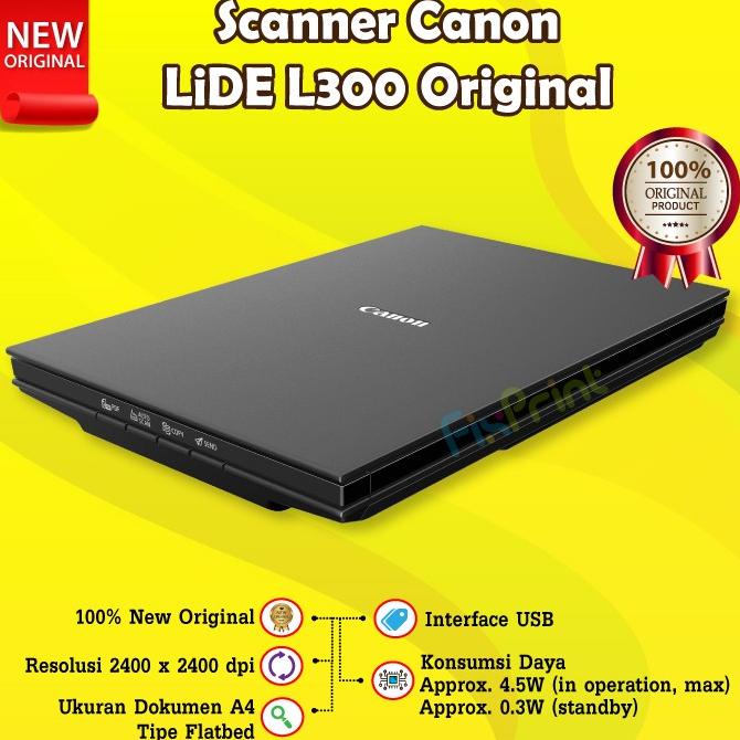 Jual Scanner Canon LiDE L300 Flatbed CanoScan A4 LiDe 300 Garansi Resmi ...