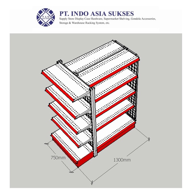 Jual Rak Gondola / Rak Minimarket 1 unit End 1 unit Island dan 1 set ...