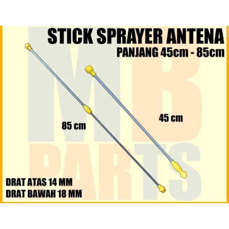 Jual STICK SPRAYER ELEKTRIK PANJANG 45CM -85CM STIK KNAPSACK | Shopee ...