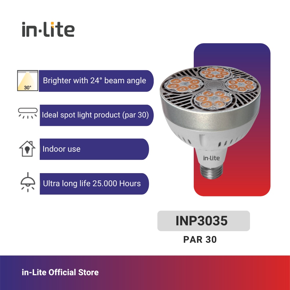Jual InLite Lampu PAR 30 INP3035 35 Watt | Shopee Indonesia