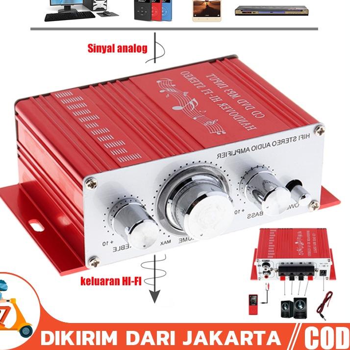Jual RVN255 Ampli Mini HiFi Stereo Power Amplifier 12V 20W 2 Channel