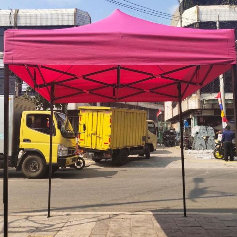 Jual Tenda Lipat 2x2 Stand Peneduh Gazebo Pkl Bazar Dagang Kaki Lima