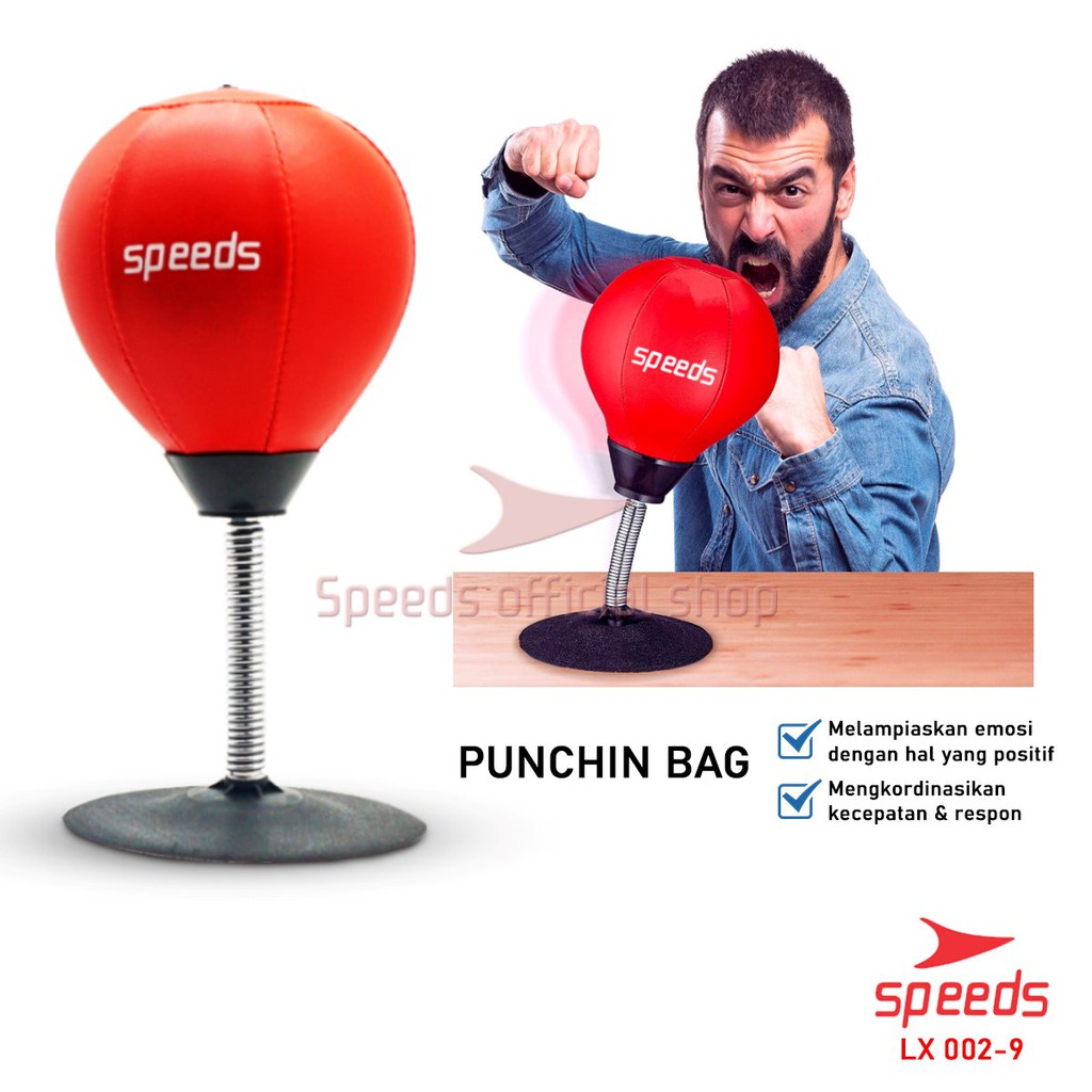 Jual SPEEDS Bola Tinju Meja Bahan Kulit Untuk Punching Boxing Ball
