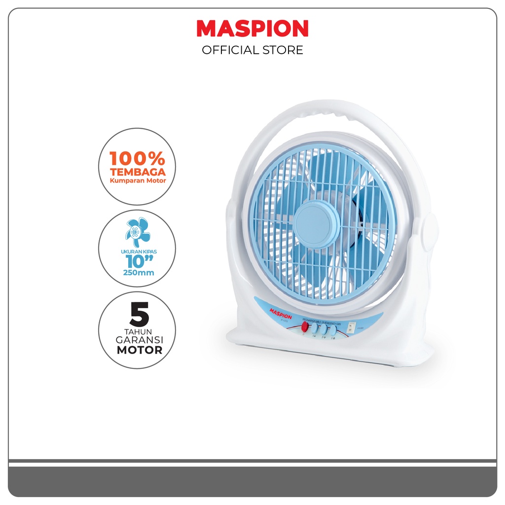 Jual Maspion Kipas Angin Kotak Box Fan Inch Jf Emergency Fan With Dc Motor Shopee