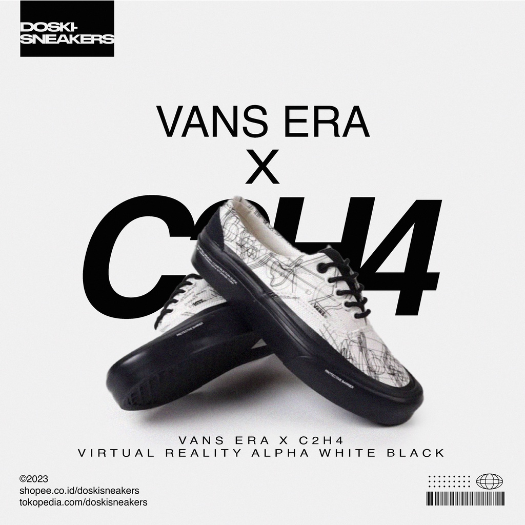 Jual Vans Era X C2H4 Virtual Reality Alpha White Black Shopee