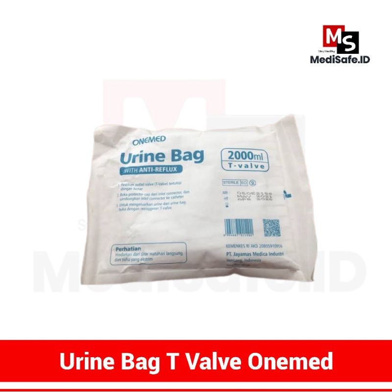 Jual Urine Bag T Valve Onemed 2000 ml Kantong Urin / Satuan Shopee