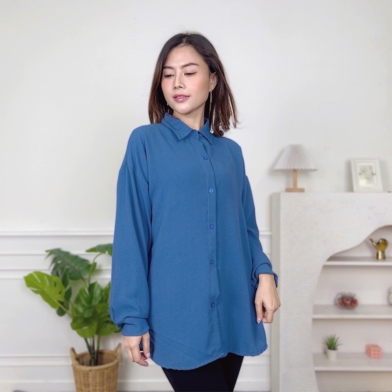 Jual Afi Ec Premium Airflow Crincle Anna Shirt Crincle Shopee Indonesia