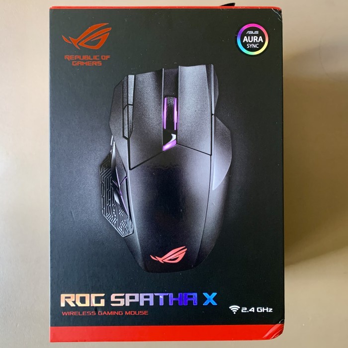 Jual Moga Asus Rog Spatha X Wireless Gaming Mouse 19000 Dpi | Shopee ...