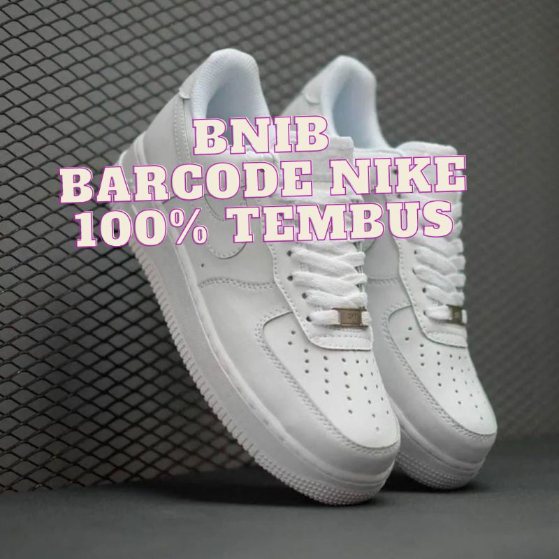 Jual NIKE AIRFORCE 1 FULL WHITE / TRIPLE WHITE BNIB (BARCODE SESUAI ...