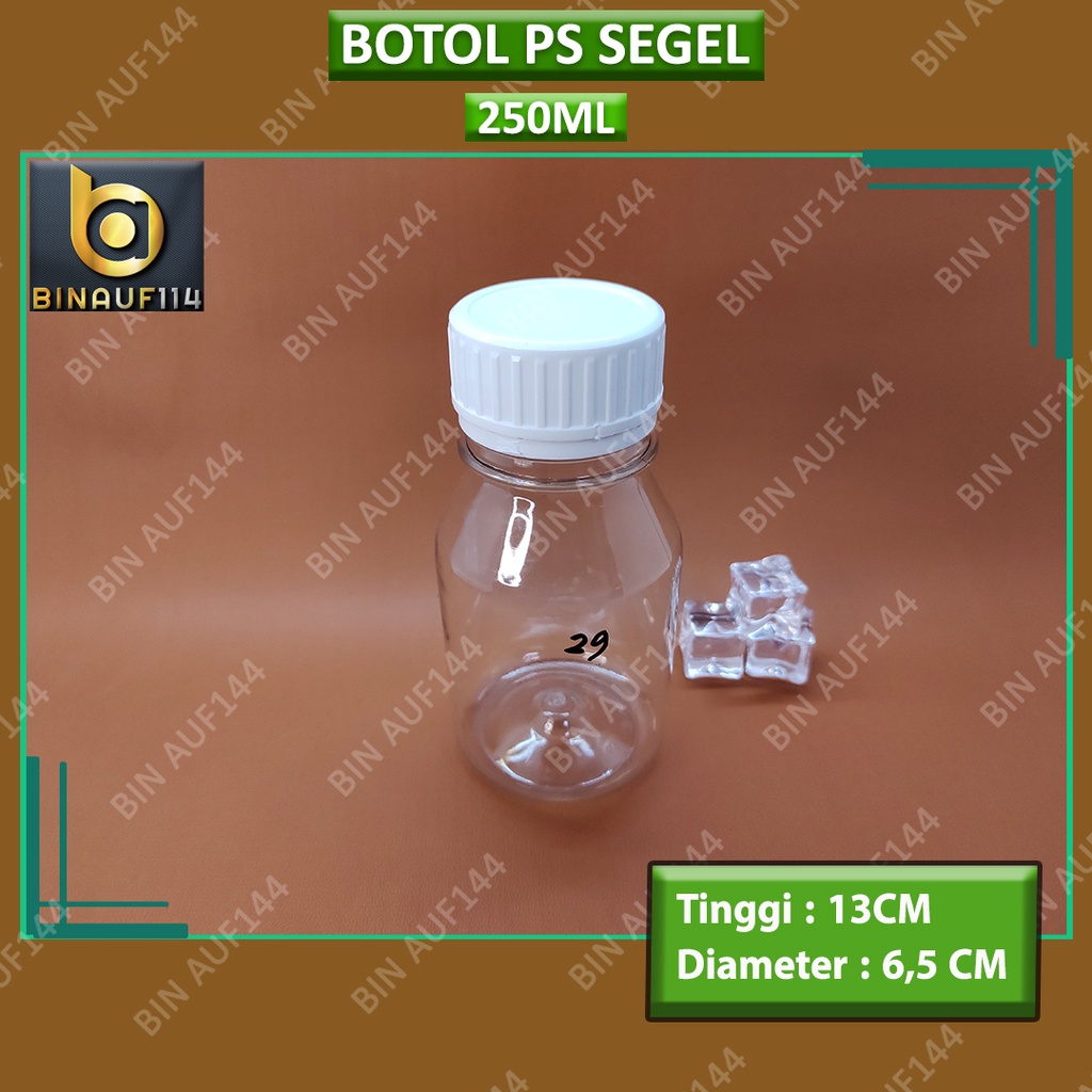 Jual Botol PS Segel 250ML Clear, Binauf114 (Grosir) | Shopee Indonesia