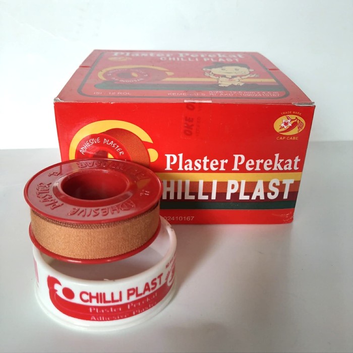 Jual Chili Plast Plester Perekat Rol Plaster Chiliplast Kain Coklat Plester Chiliplast