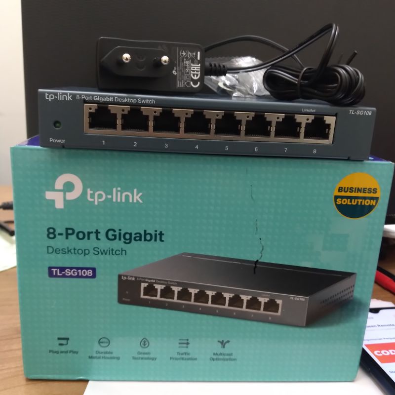 Jual TP-LINK TL-SG108 8 PORT GIGABIT DESKTOP SWITCH ORIGINAL ASLI ...