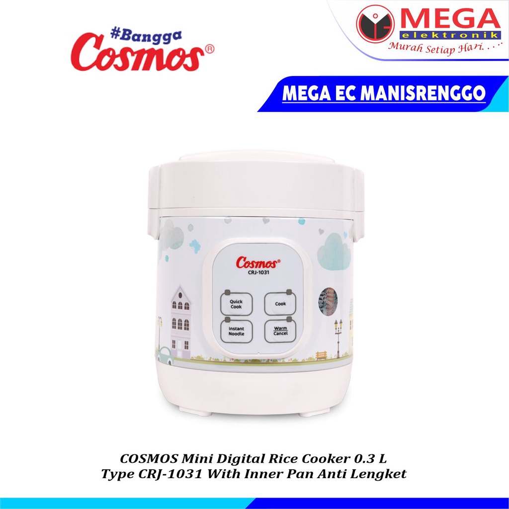 cosmos mini digital rice cooker 4 in 1 crj 1031