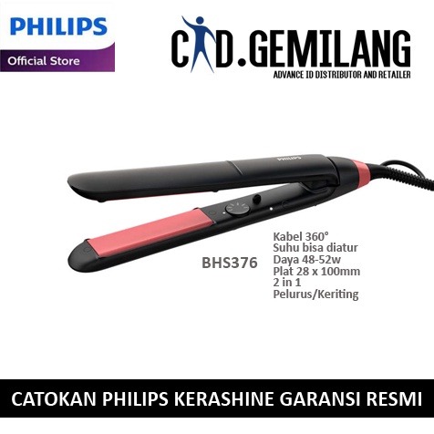 CATOKAN PHILIPS KERASHINE STRAIGHTENER HP 8316 PELURUS RAMBUT ORIGINAL